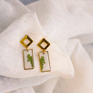 Pendientes Javea Hojas naturales